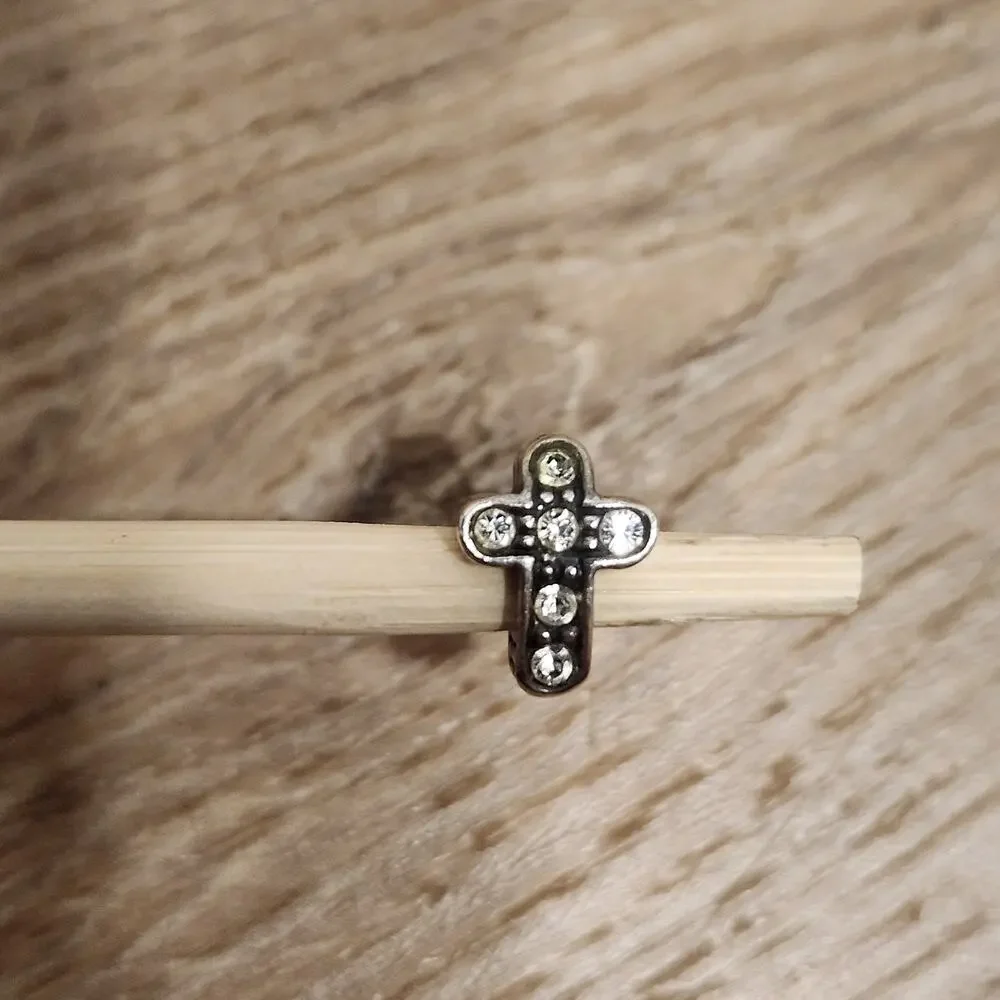Vintage Michael Anthony Italy MA Sterling Silver 925 European Charm Cross